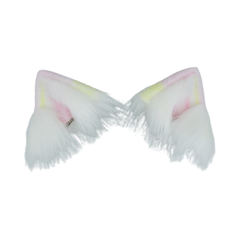 Kẹp Tóc Tai Mèo Phối Lông Phong Cách Lolita Đáng Yêu