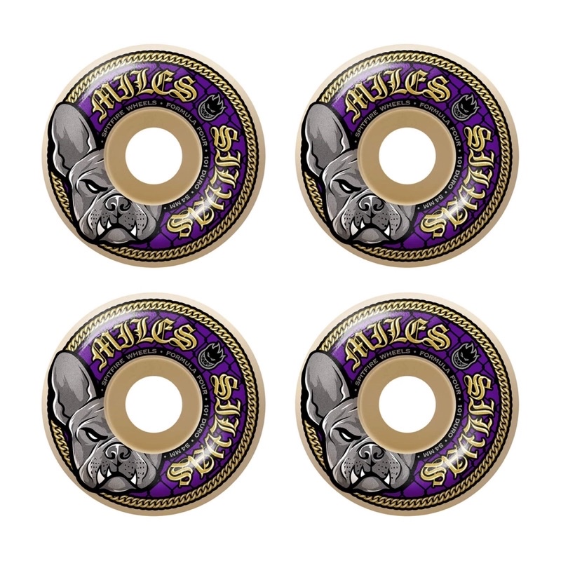 Bộ Bánh Ván Trượt Skateboard SPITFIRE MILES SILVAS F4 101 PRO CLASSIC WHEELS 52MM