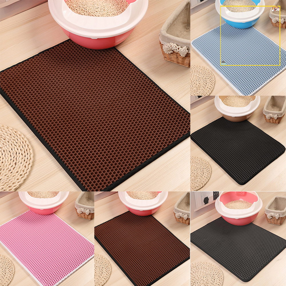 Double-layer Waterproof Cat Litter Trapper Catcher Floor Pad Mat Pet Supply