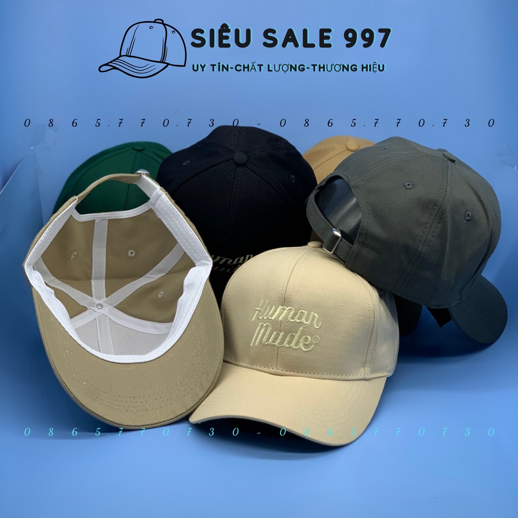 MŨ LƯỠI TRAI THÊU HUMAN MẪU MỚI HOT THỜI TRANG NAM NỮ UNISEX PHONG CÁCH