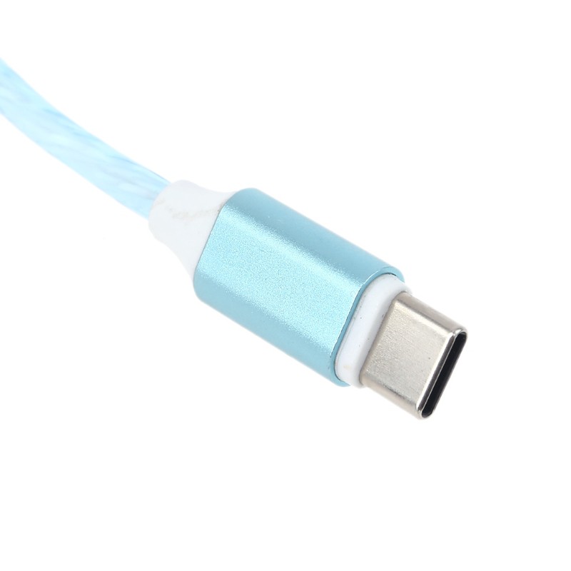 Dây Cáp Sạc Usb Loại C Có Đèn Led 3 Chế Độ Cho Điện Thoại Huawei