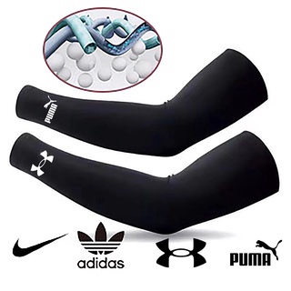 Set 2 ống tay áo chống nắng bằng lụa lạnh mỏng bảo vệ uv 1 cặp