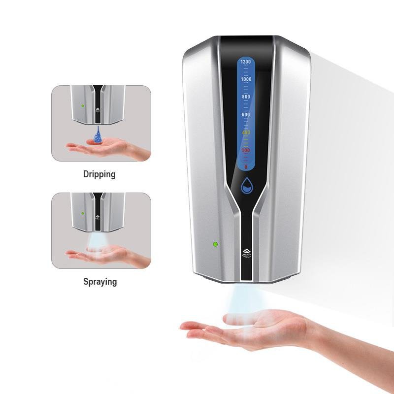 Máy xịt cồn sát khuẩn tay rửa tay tự động cảm ứng cao cấp phòng dịch (1200ml) đẹp bền