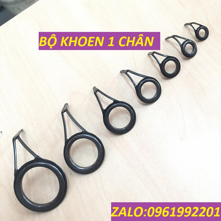 01 Bộ khoen Cần Câu 7 Cái-Khoen 1 Chân-Khoen 2 Chân