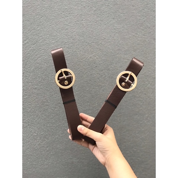 thắt lưng nữ hình đồng hồ chất liệu da[ hình ảnh thật]