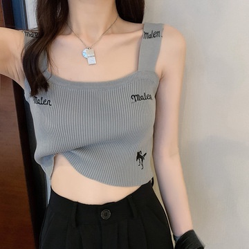 Áo Dệt Kim Hai Dây Thời Trang Mùa Hè Cho Nữ