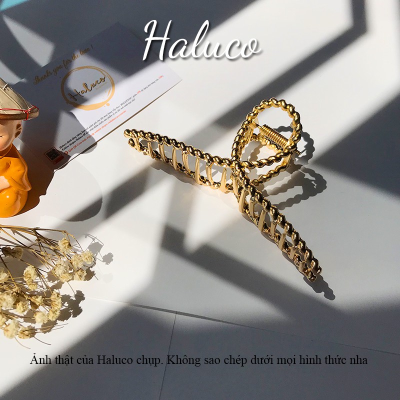 Kẹp tóc càng cua Hàn Quốc, Kẹp tóc  kim loại nhiều mẫu xinh xắn cho nữ Haluco.accessories KT08