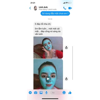 Bột mặt nạ dẻo bạc hà  - Dùng cho da dầu , da mụn.