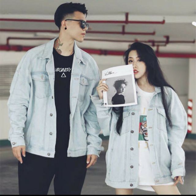 Áo khoác jean jacket UNISEX form rộng
