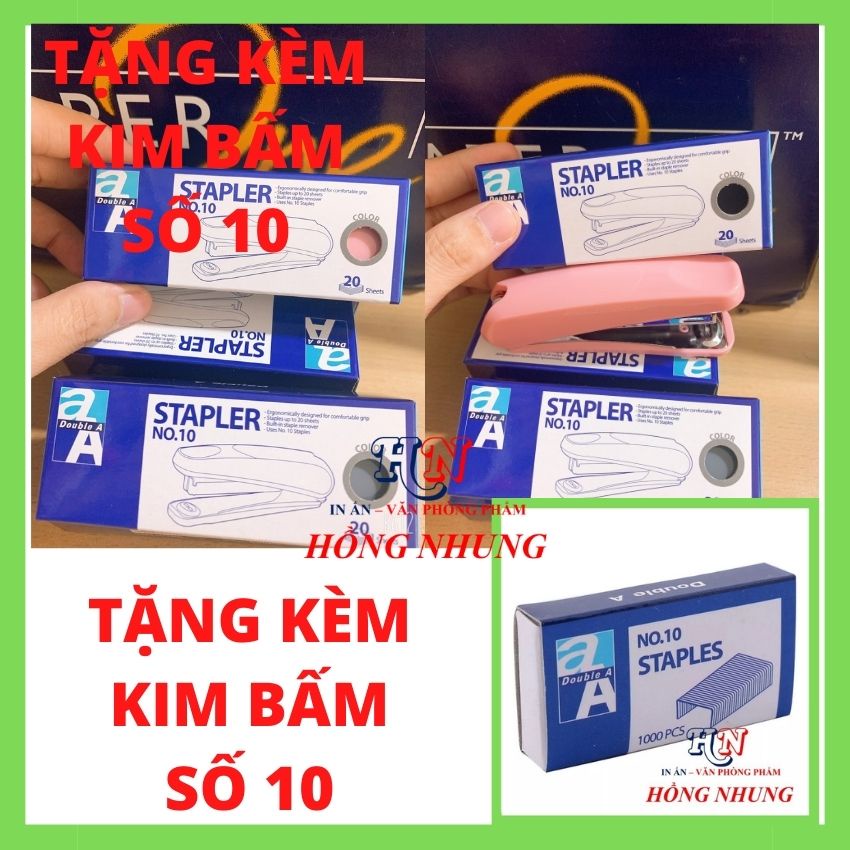 [Dập Ghim Double] Dập Ghim Double Số 10 Tặng Kèm Kim Bấm Số 10, Thương Hiệu Double