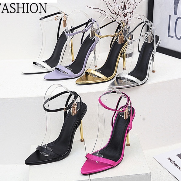 Giày Cao Gót Da Xinh Xắn Thời Trang Cho Nữ 4.33 Inch Size 35-42