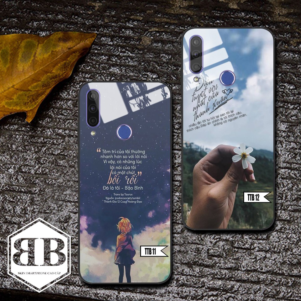 Ốp lưng kính cường lực Vsmart Joy 3 in hình theo yêu cầu,thêm chữ,thêm họa tiết k mất phí