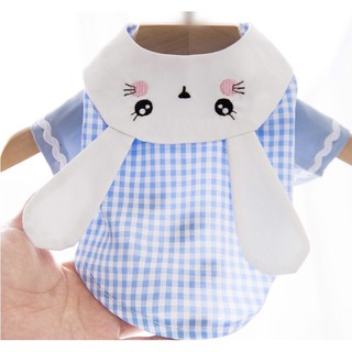 Áo caro cho chó mèo size L - Thỏ caro