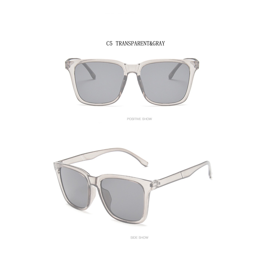 Kính mát gọng dáng chữ nhật thời trang phong cách retro dành cho nam