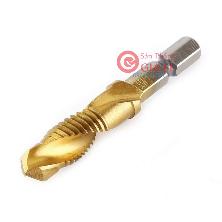 Mũi khoan tạo ren HSS 6542 M3-M10 phủ Titanium chuôi lục giác - Mũi khoan taro ren ❤️freeship❤️