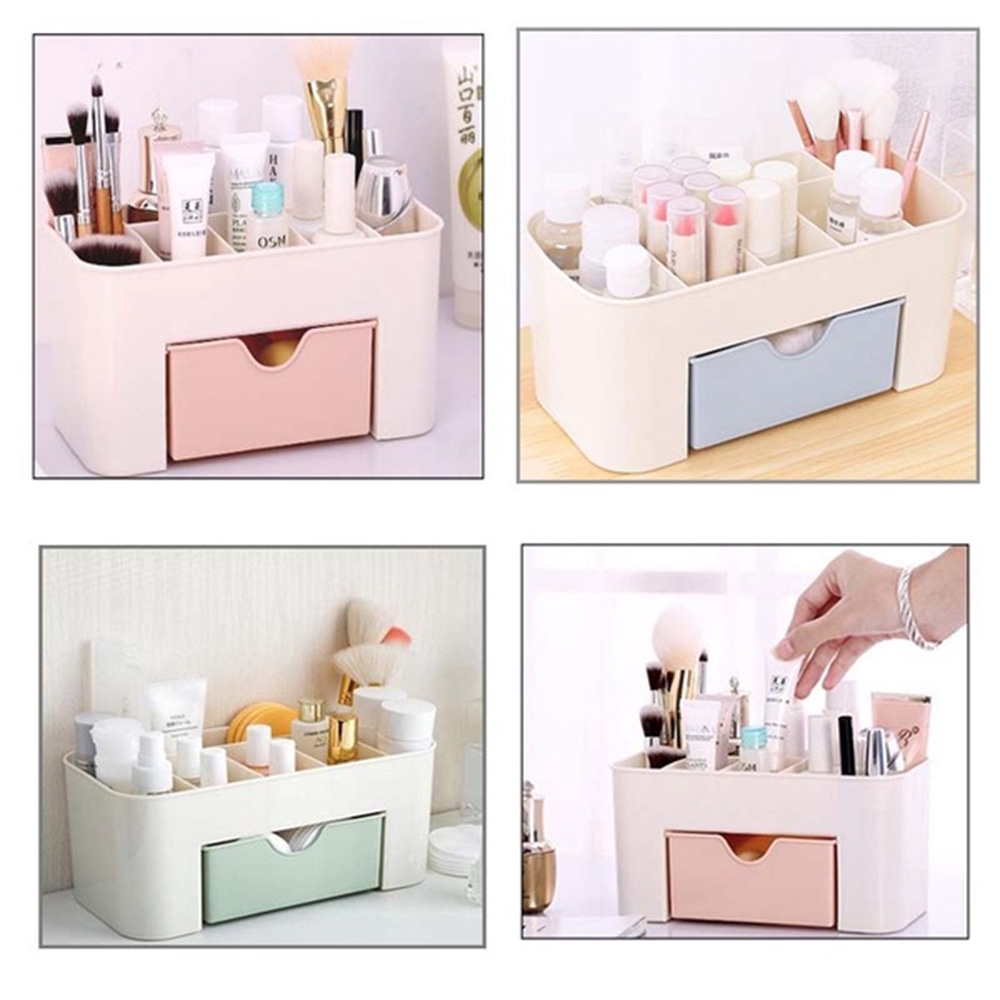 [Hàng mới về] Hộp đựng mỹ phẩm chất liệu nhựa nhiều màu tùy chọn thời trang