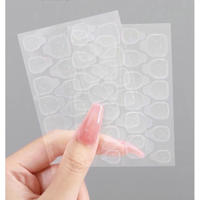 Set 50 tờ keo dán móng 2 mặt silicon