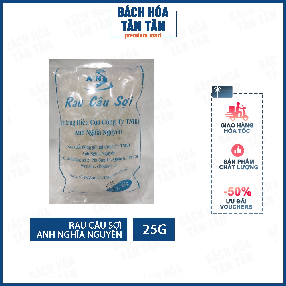 Rau câu sợi hiệu Anh Nghĩa Nguyên, gói 25G