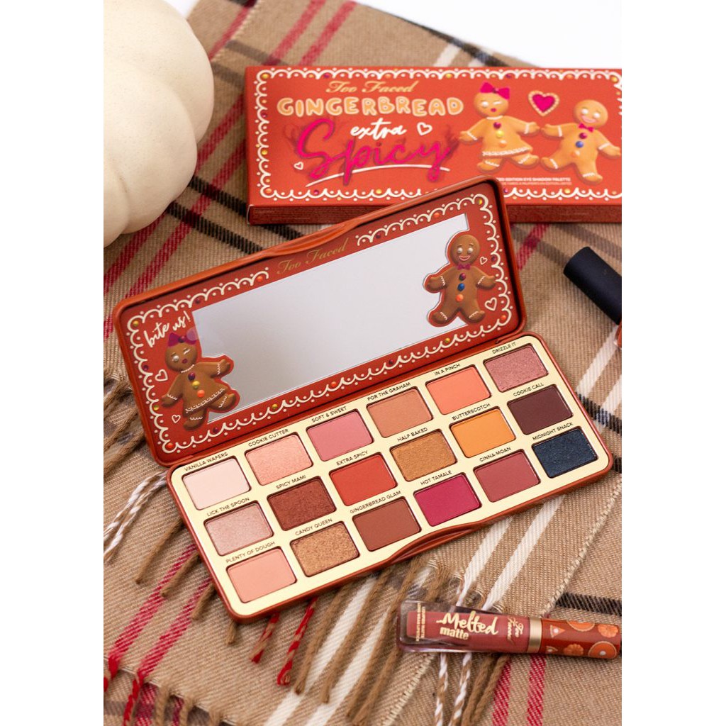 Bảng phấn mắt TOO FACED Gingerbread Extra Spicy Eyeshadow Palette