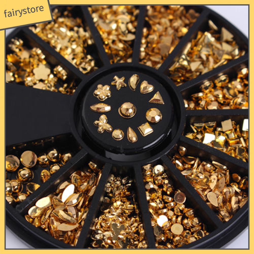 Hộp phụ kiện trang trí móng 3D với 12 hình dáng độc đáo tiện dụng