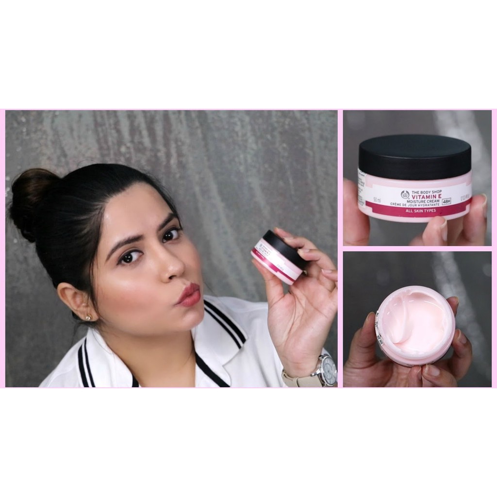 Kem dưỡng ẩm The Body Shop Vitamin E 48h Moisture Cream