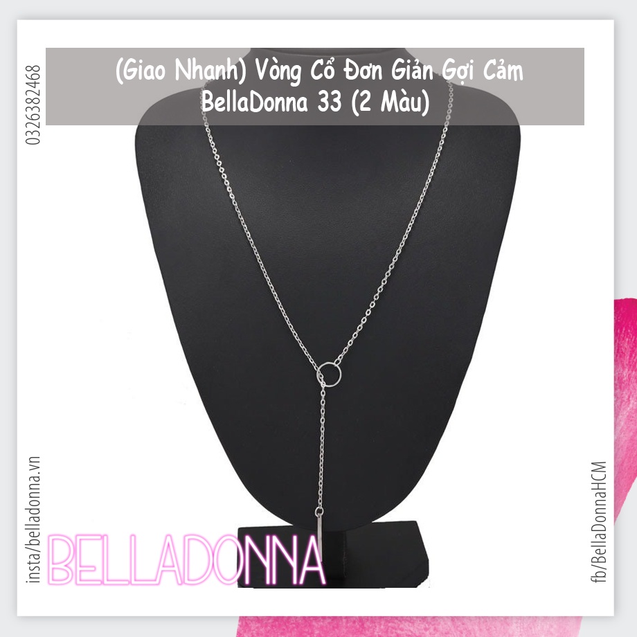 (Giao Nhanh) Vòng Cổ / Vòng Đeo Tay 2in1 Đơn Giản Gợi Cảm BellaDonna 33 ( 2 màu )