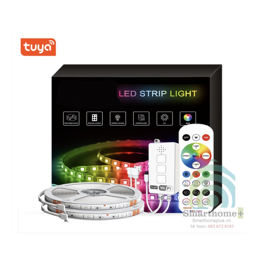 Đèn Led Dây Đổi Màu RGB Nháy Theo Nhạc Wifi Tuya SHP-HUE2C