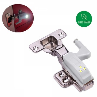 Đèn Led bản lề , đèn Led tủ áo, tủ bếp gắn trên bản lề giảm chấn