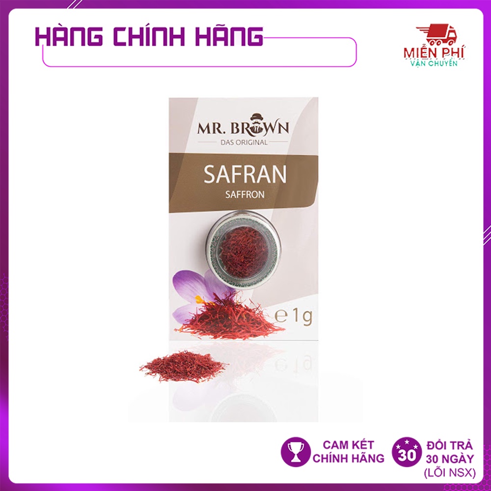 Nhụy Hoa Nghệ Tây của Đức Safran Mr.Brown - 1g