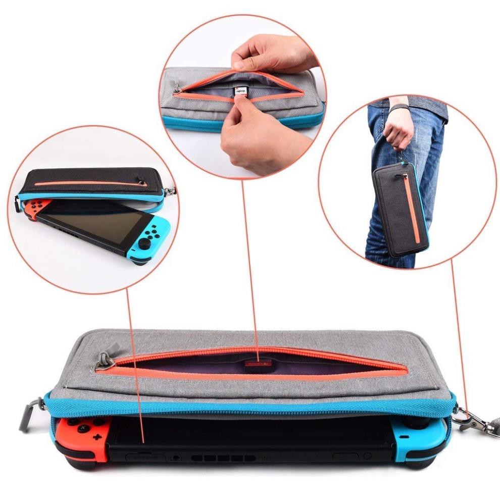 Túi Đựng Máy Chơi Game Nintendo Switch WiWU Switch Soft Case Màu Xám