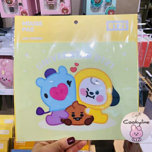 BT21 Official  MIẾNG LÓT CHUỘT PVC ROYCHE X BT21 HÀNG OFFICIAL