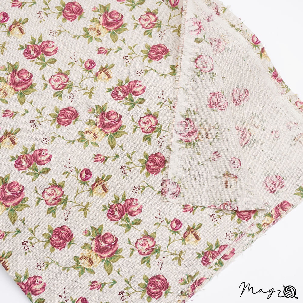 Vải canvas họa tiết Tiệm tạp hóa nhà may 50x70cm 50x150cm 100x150cm