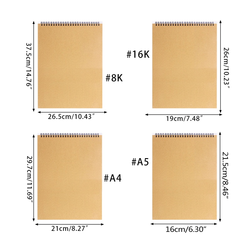 Sổ vẽ phác thảo hình xoắn ốc cho người mới bắt đầu