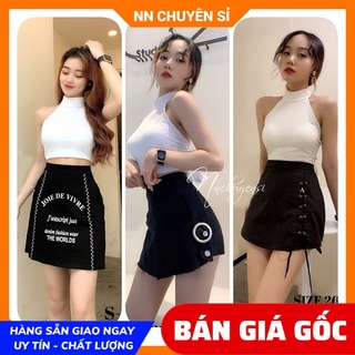 Chân váy ngắn nữ chất kaki thun mềm mịn co giãn thoải mái phom ôm dáng phối kiểu dễ thương Quần váy ngắn