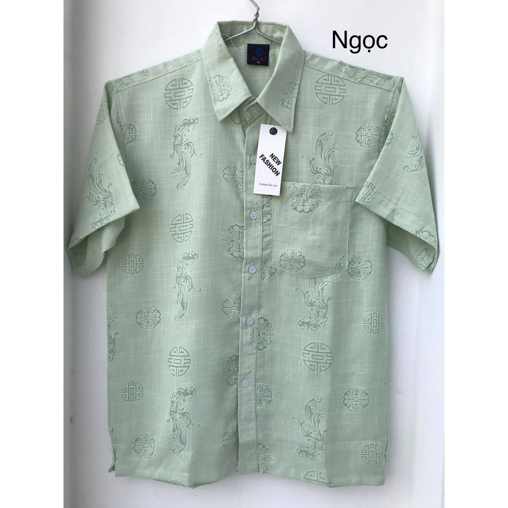 ÁO SƠ MI XÔ TRUNG NIÊN. CÚC TIN