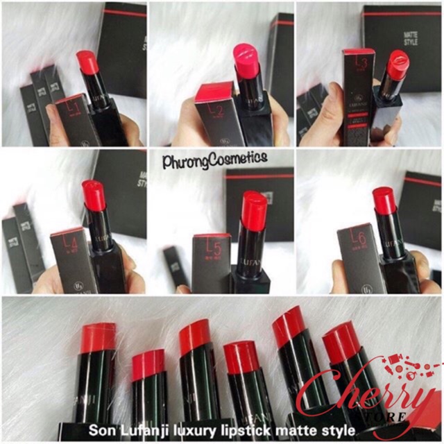 ( SIÊU PHẨM ) Son Lufanji Luxury Lipstick Matte Style 4g 6 Màu Từ Nhẹ Nhàng Đến Quyến Rũ