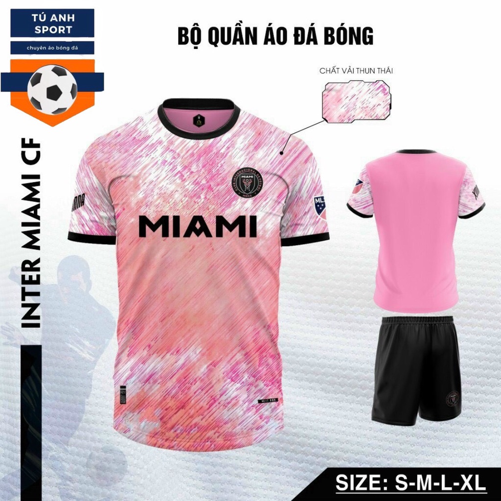 Bộ Quần Áo Bóng Đá INTER MIAMI CF Hồng