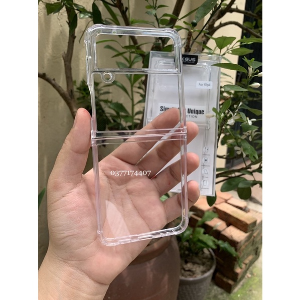 Samsung Galaxy Z FLIP 4 5G_Ốp lưng LikGus trong cứng viền dẻo chống sốc khỏe trọn vẻ đẹp của máy ( không ố màu )