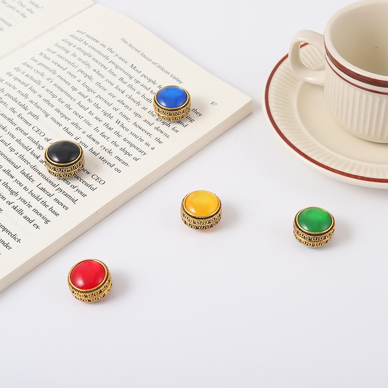 Ghim Cài Áo Khăn Choàng Hijab Có Nút Cài Nam Châm Cố Định Chống Trượt 7 Kiểu Vintage Cho Nữ