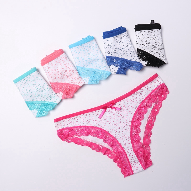 Bộ 5 quần lót cotton thoải mái xinh xắn cho nữ