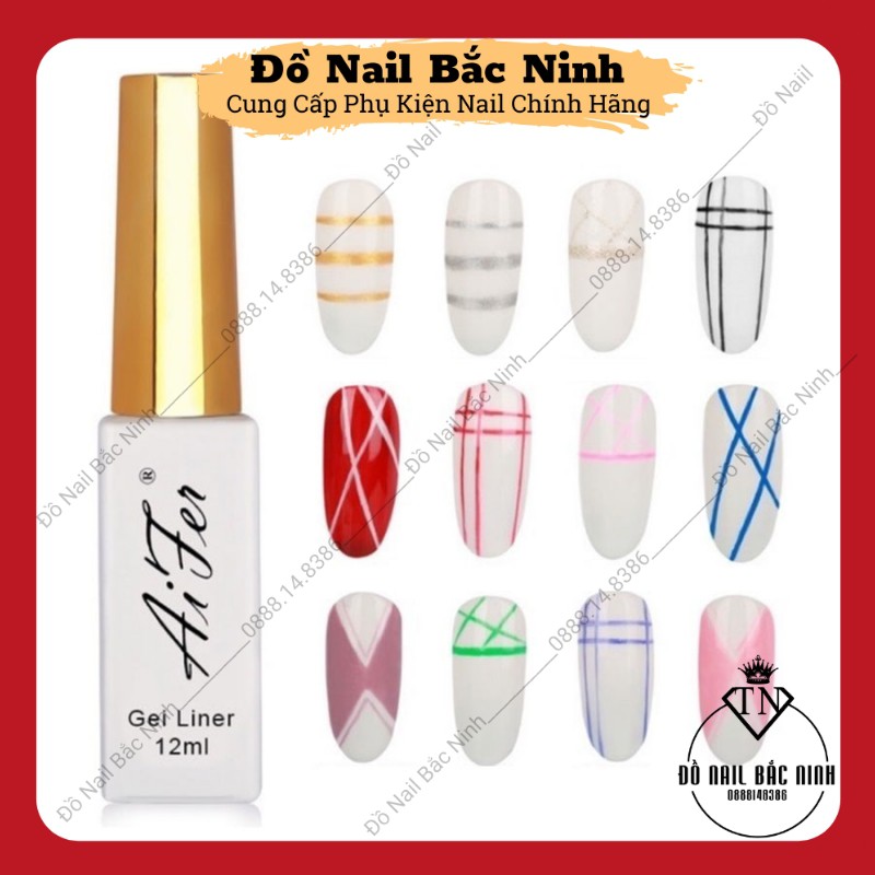 Gel Cọ Nét Nail Aifer Dùng Kẻ Vẽ Trang Trí Móng Đủ Màu