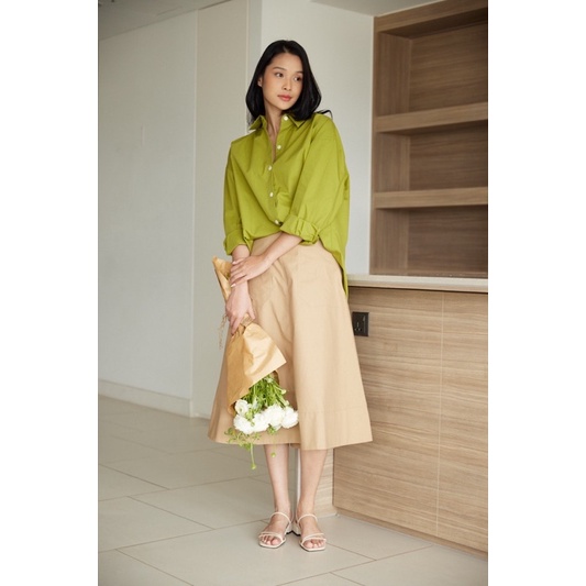 Nosbyn - Áo Sơ Mi Dài Tay Xếp Li Sau - Pleated Back Shirt | BigBuy360 - bigbuy360.vn