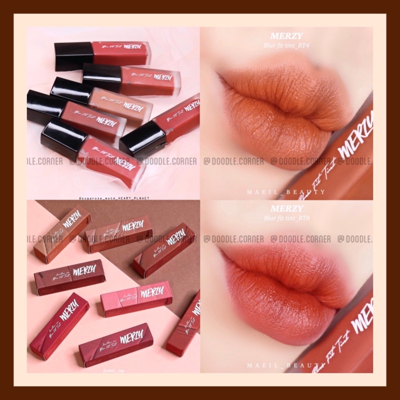 Son kem lì mỏng nhẹ như mây Merzy Blur Fit Tint