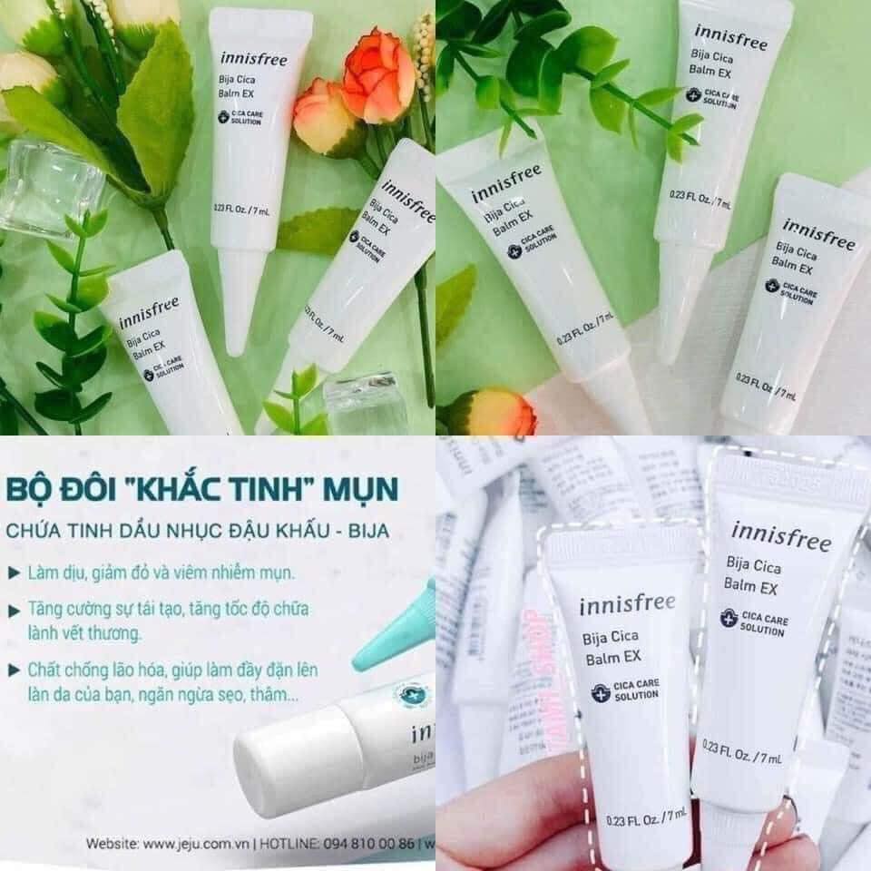 Kem Chấm Mụn Innisfree Bija Cica Balm EX 7ml Mẫu Mới.