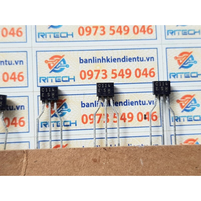 [combo 10 chiếc ] 2SC114 , C114 transistor NPN 0,2A 50V TO-92 ( chính hãng )