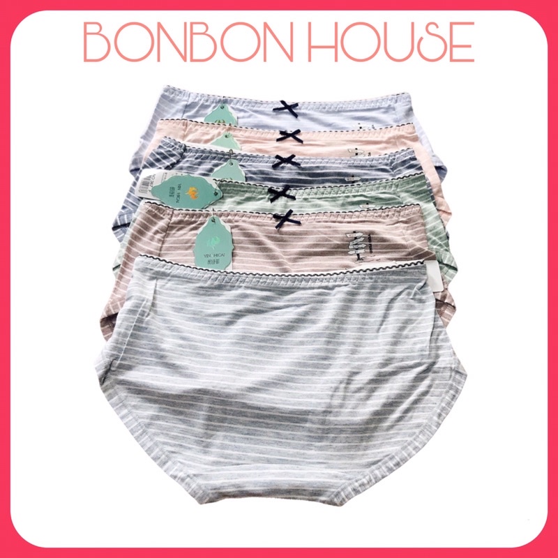 Quần Lót Cotton Hoạ Tiết Kẻ Siêu Nhẹ Cao Cấp