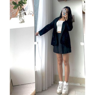 [ẢNH THẬT][VIDEO] ÁO BLAZER KẺ NỮ TAY DÀI