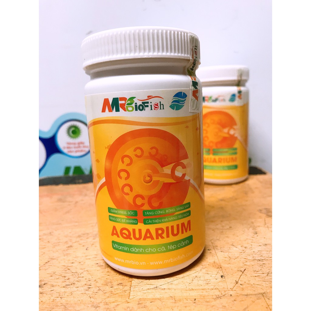 Vitamin Mrbio C Aquarium dành cho cá rồng, dĩa, la hán và các loại cá cảnh (Vitamin tăng lực tăng màu cho cá cảnh)