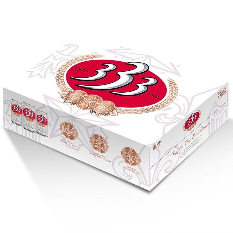 Hỏa Tốc - Thùng 24 lon Bia 333 lon 330 ml