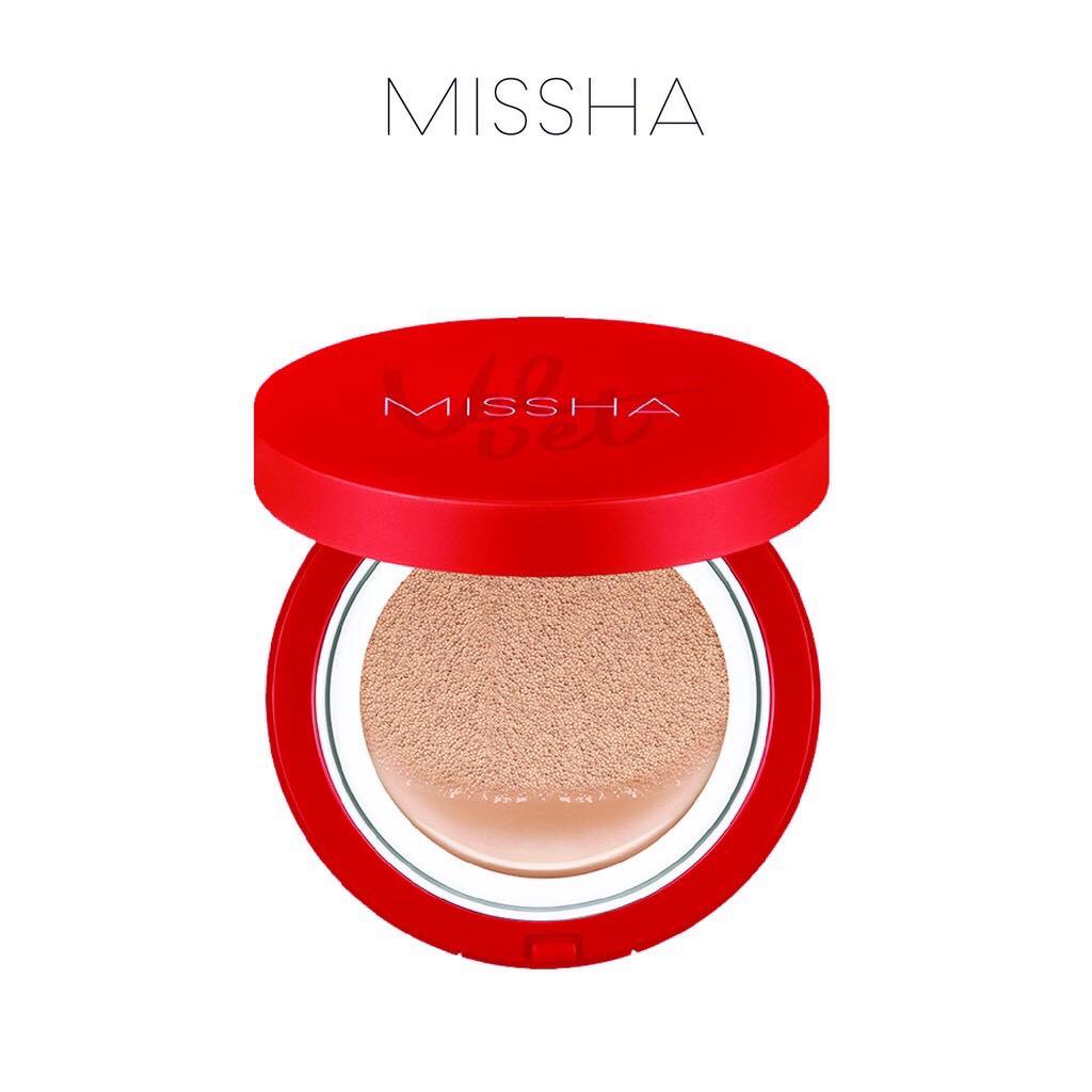 Phấn nước Missha Velvet Finish Cushion bản đỏ che phủ mỏng mịn
